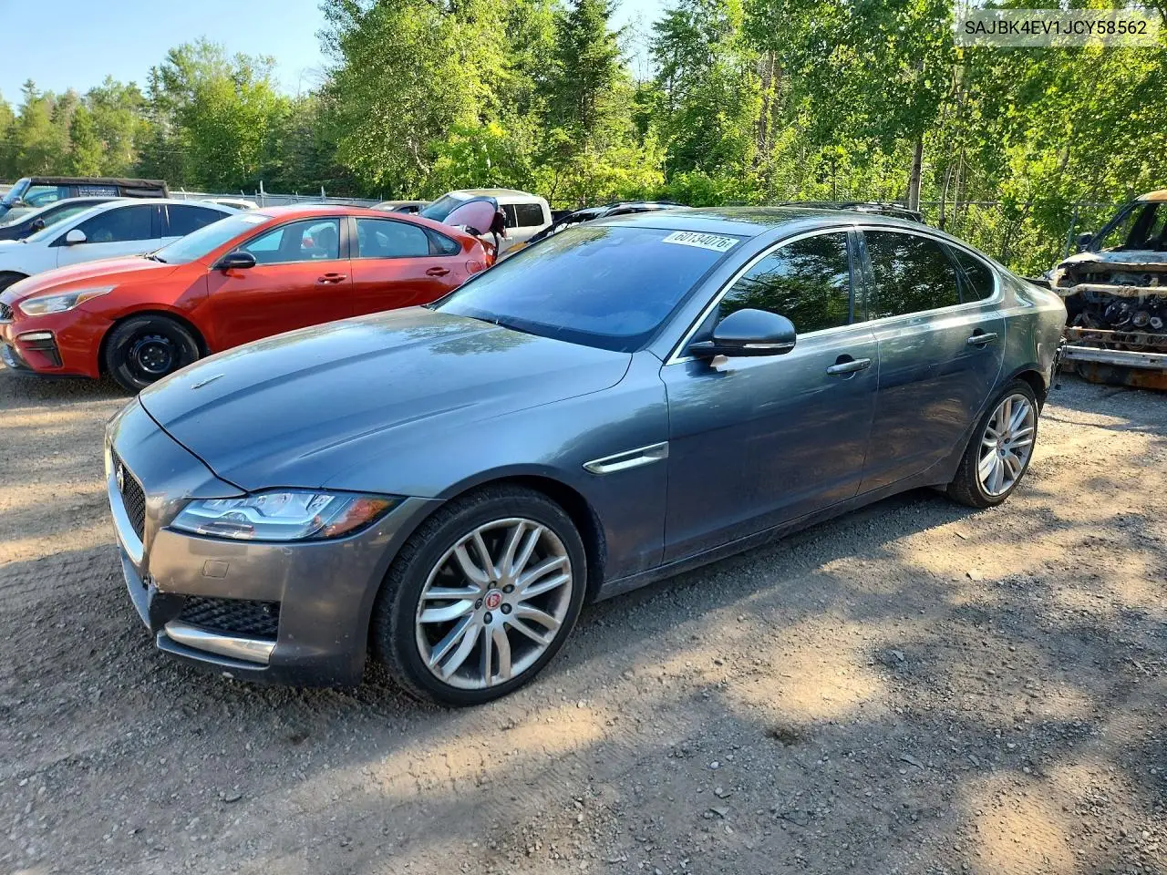 2018 Jaguar Xf Prestige VIN: SAJBK4EV1JCY58562 Lot: 60134076