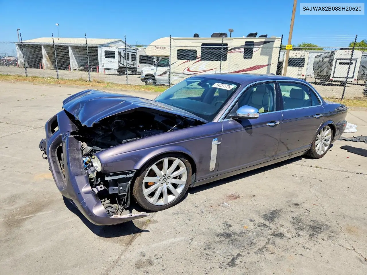 2008 Jaguar Xj Vanden Plas VIN: SAJWA82B08SH20620 Lot: 54527776