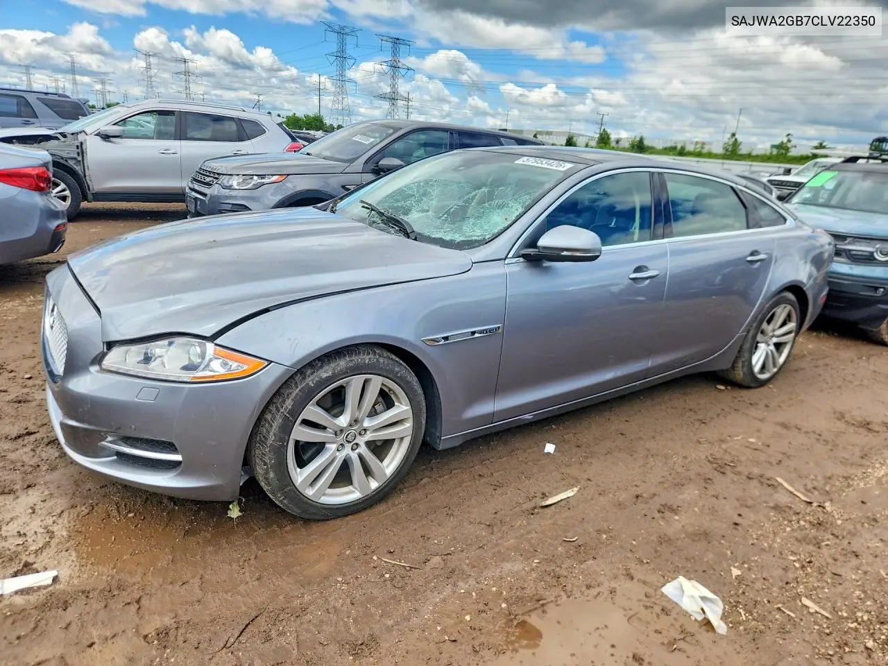 2012 Jaguar Xjl VIN: SAJWA2GB7CLV22350 Lot: 57953426