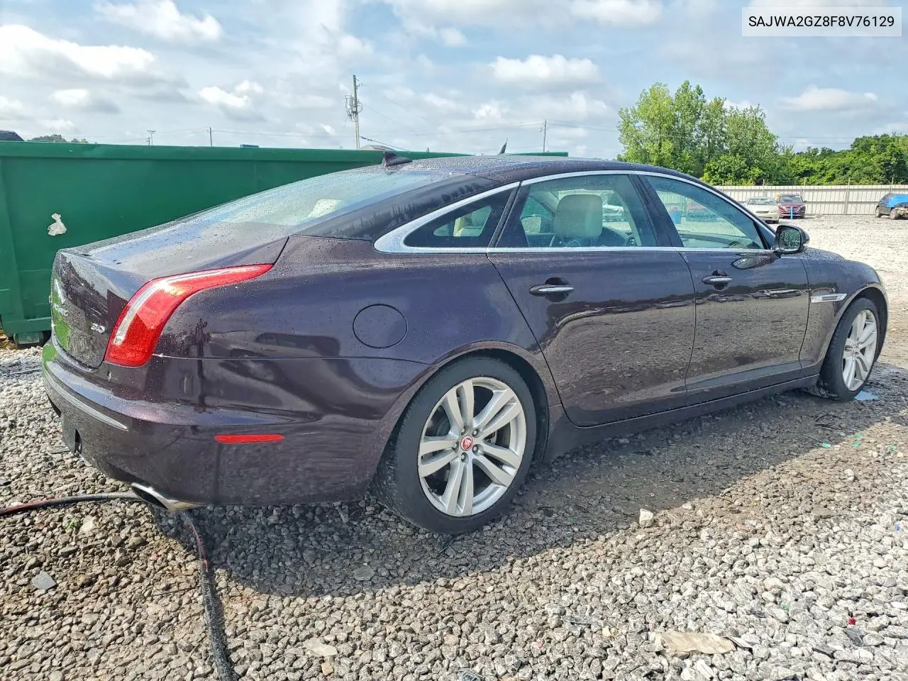 2015 Jaguar Xjl Portfolio VIN: SAJWA2GZ8F8V76129 Lot: 60600496