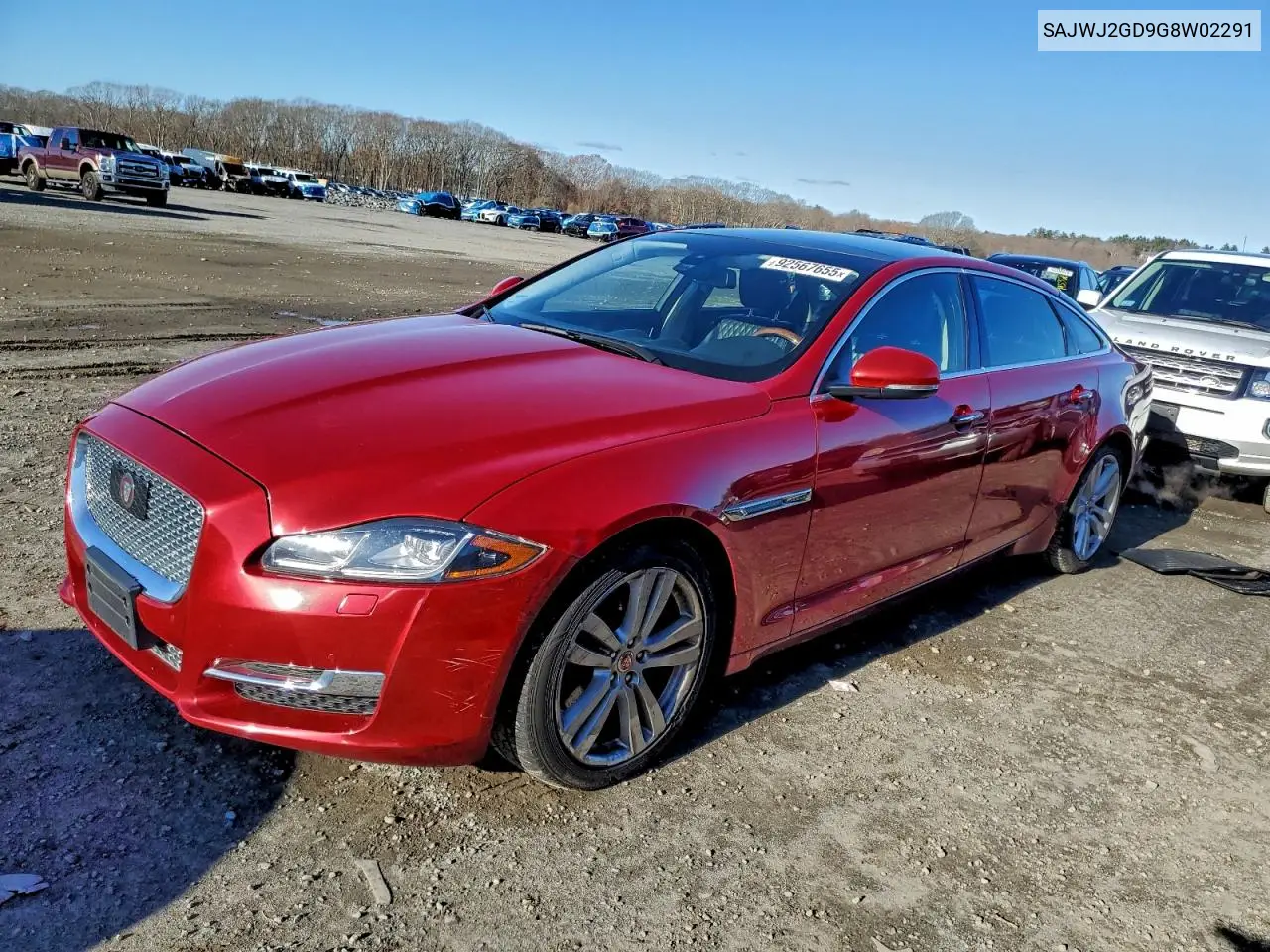 2016 Jaguar Xjl Portfolio VIN: SAJWJ2GD9G8W02291 Lot: 92567655