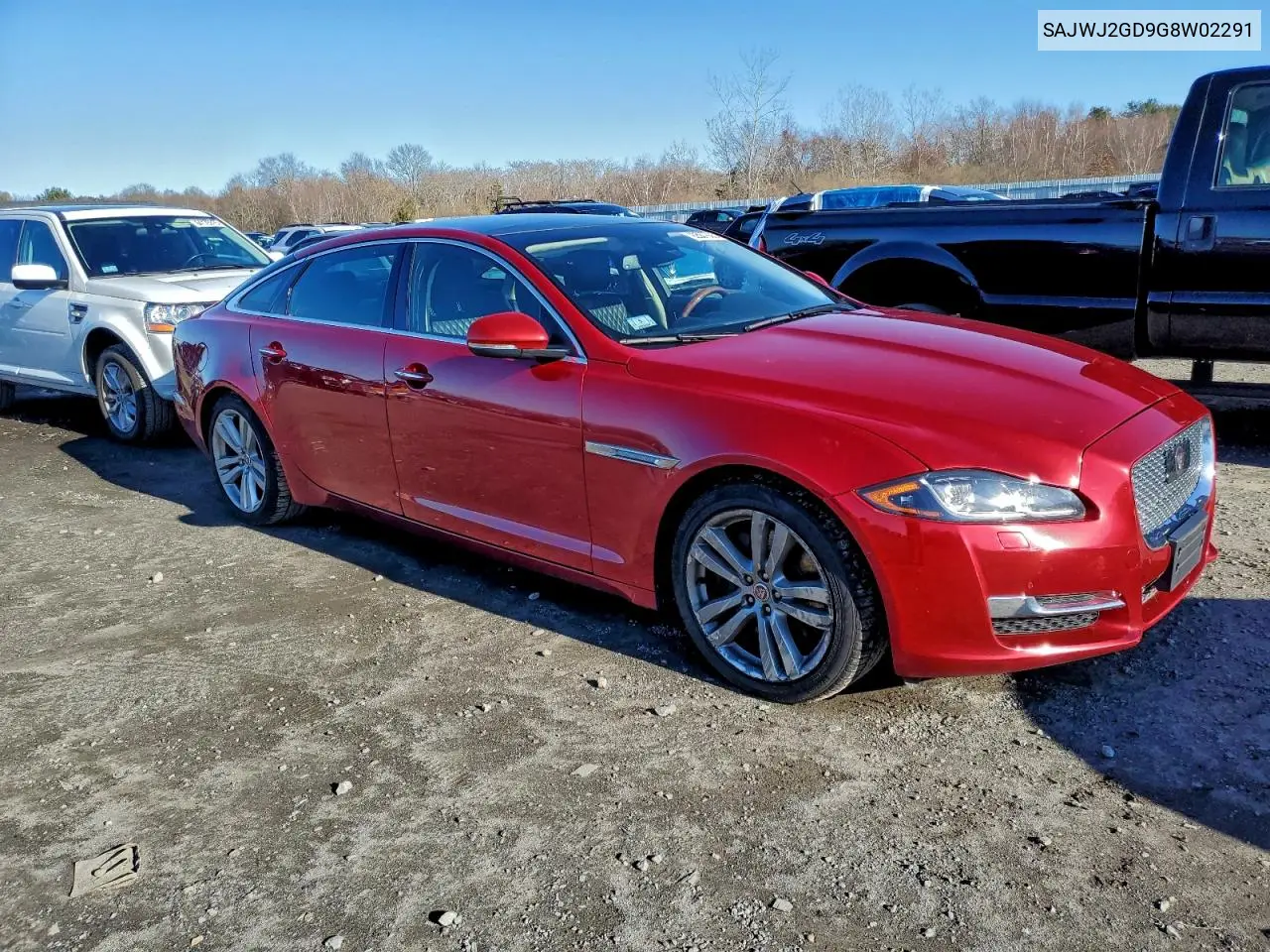 2016 Jaguar Xjl Portfolio VIN: SAJWJ2GD9G8W02291 Lot: 92567655