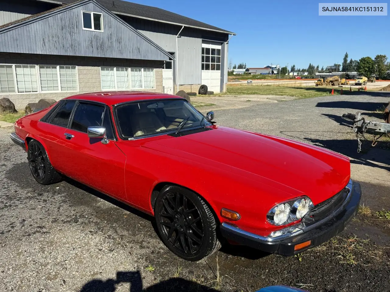 1989 Jaguar Xjs VIN: SAJNA5841KC151312 Lot: 60860446