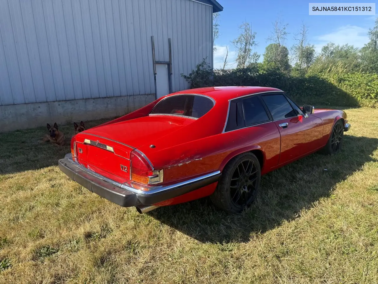 1989 Jaguar Xjs VIN: SAJNA5841KC151312 Lot: 60860446