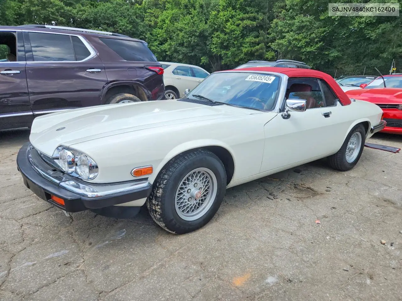 1989 Jaguar Xjs VIN: SAJNV4840KC162400 Lot: 85635245