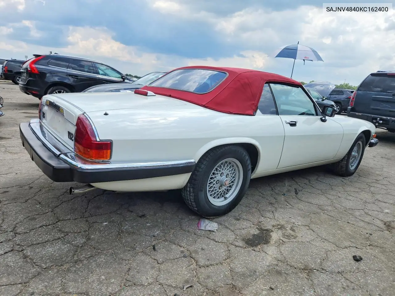 1989 Jaguar Xjs VIN: SAJNV4840KC162400 Lot: 85635245