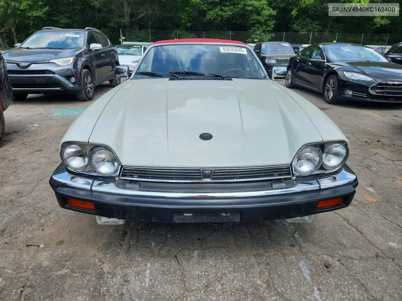 1989 Jaguar Xjs VIN: SAJNV4840KC162400 Lot: 85635245