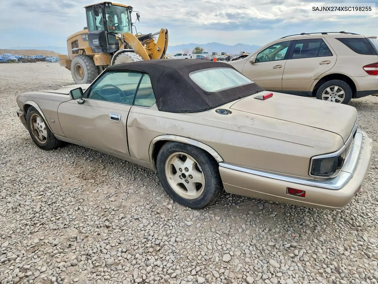 1995 Jaguar Xjs 2+2 VIN: SAJNX274XSC198255 Lot: 59399966