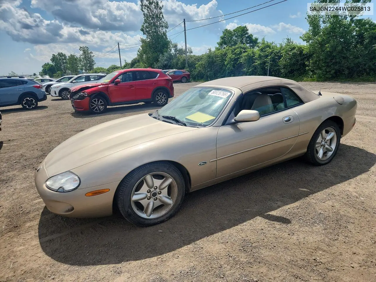 1998 Jaguar Xk8 VIN: SAJGN2244WC025813 Lot: 60026766