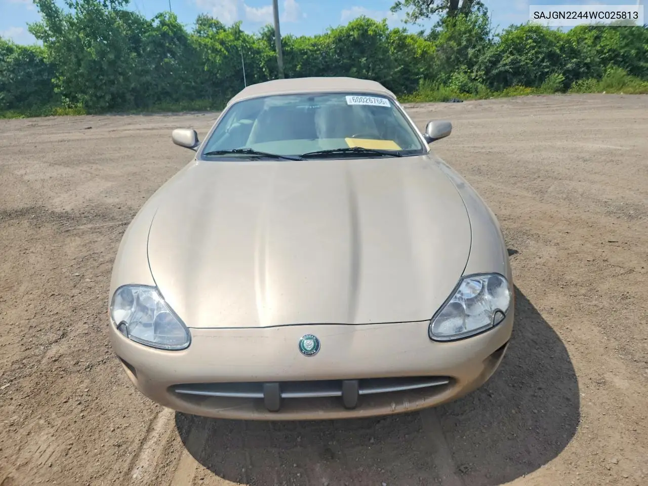 1998 Jaguar Xk8 VIN: SAJGN2244WC025813 Lot: 60026766