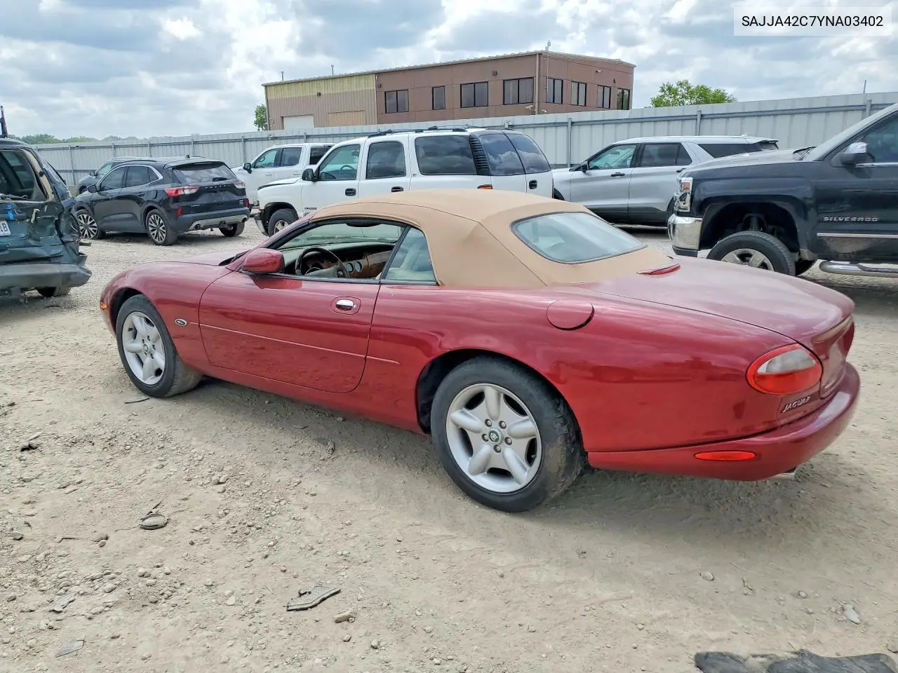 2000 Jaguar Xk8 VIN: SAJJA42C7YNA03402 Lot: 55191826