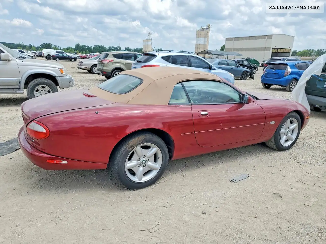 2000 Jaguar Xk8 VIN: SAJJA42C7YNA03402 Lot: 55191826