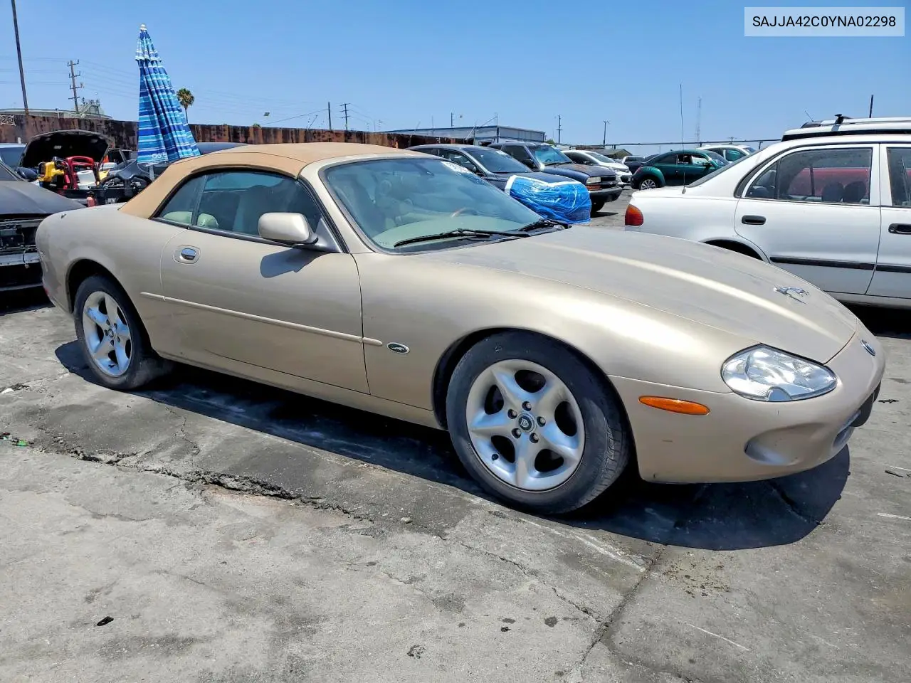 2000 Jaguar Xk8 VIN: SAJJA42C0YNA02298 Lot: 58628056