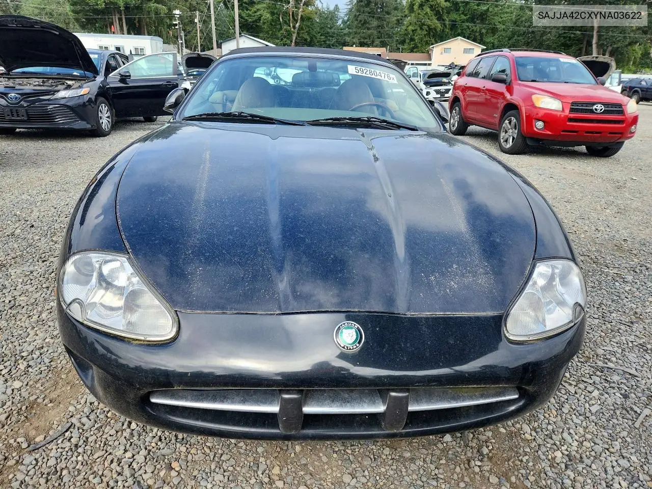 2000 Jaguar Xk8 VIN: SAJJA42CXYNA03622 Lot: 59280476