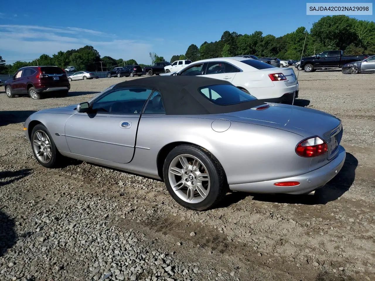 2002 Jaguar Xk8 VIN: SAJDA42C02NA29098 Lot: 52758506