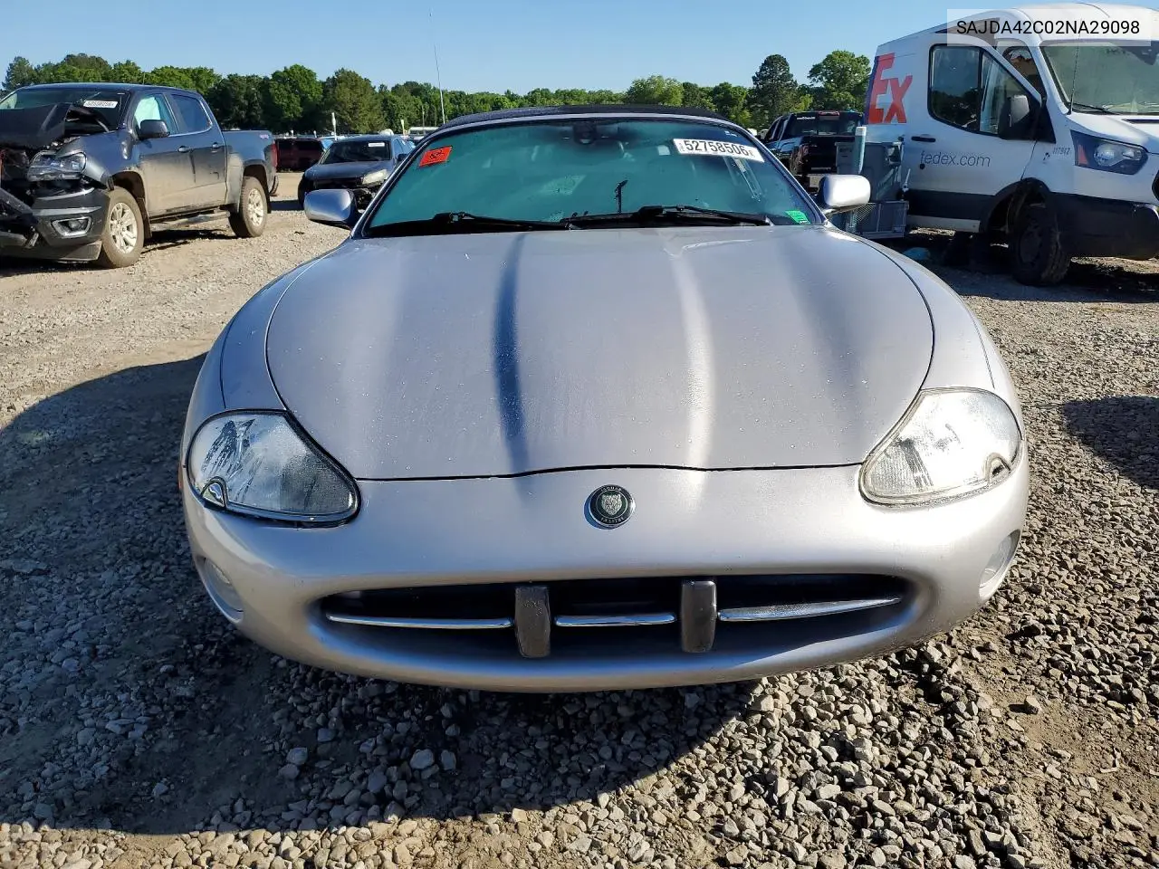 2002 Jaguar Xk8 VIN: SAJDA42C02NA29098 Lot: 52758506
