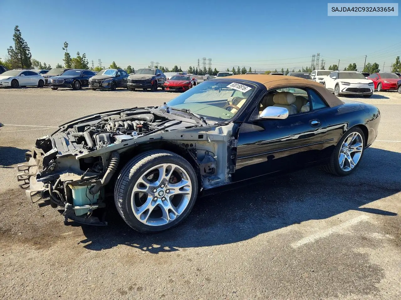 2003 Jaguar Xk8 VIN: SAJDA42C932A33654 Lot: 60018816