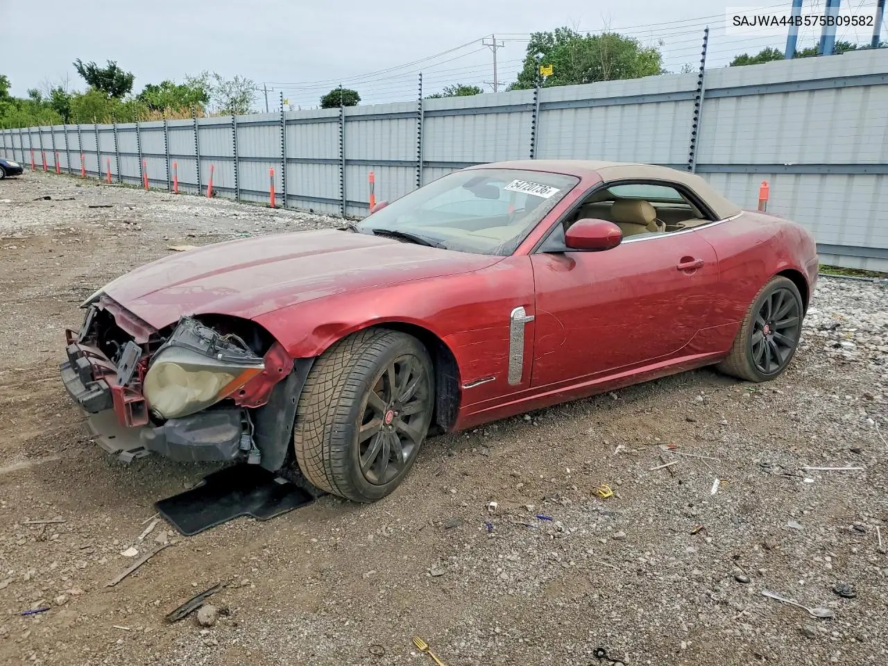 2007 Jaguar Xk VIN: SAJWA44B575B09582 Lot: 54720736