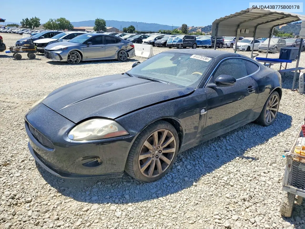 2007 Jaguar Xk VIN: SAJDA43B775B00178 Lot: 61375336