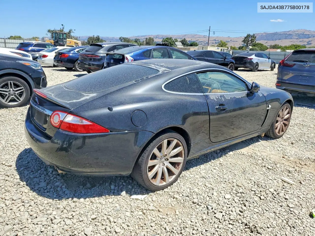 2007 Jaguar Xk VIN: SAJDA43B775B00178 Lot: 61375336
