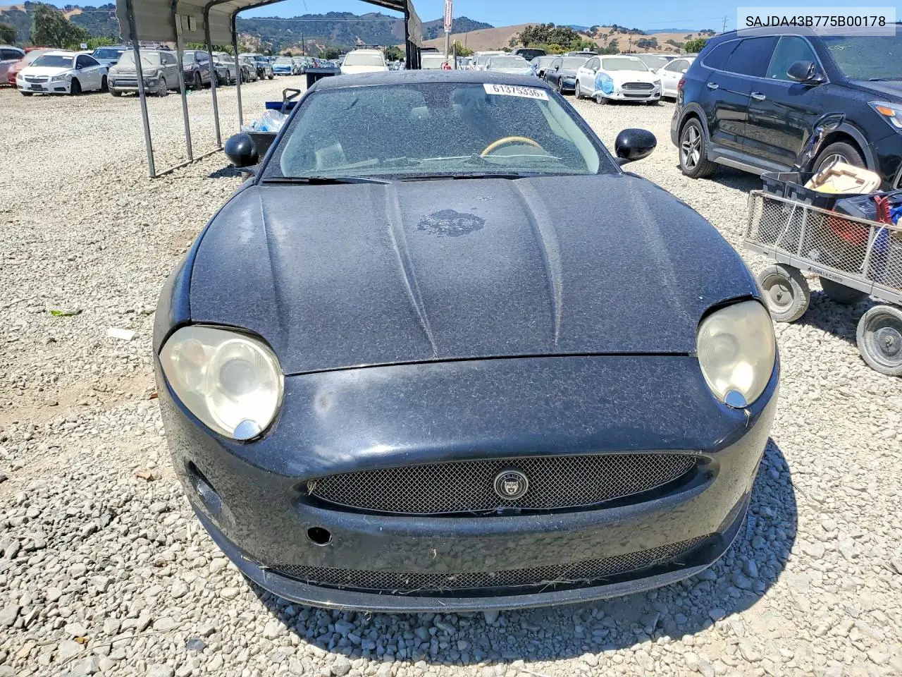 2007 Jaguar Xk VIN: SAJDA43B775B00178 Lot: 61375336