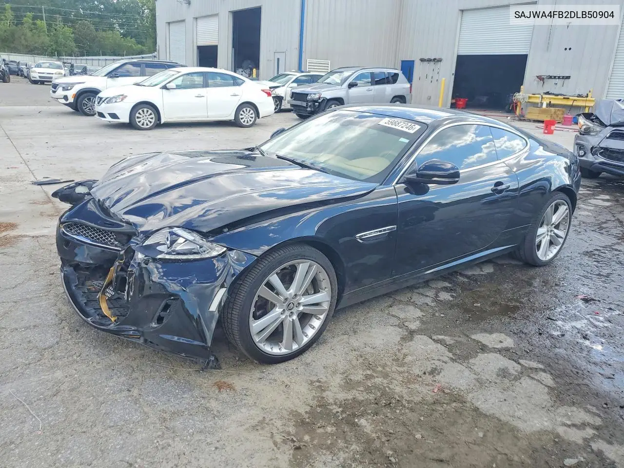2013 Jaguar Xk VIN: SAJWA4FB2DLB50904 Lot: 59887246