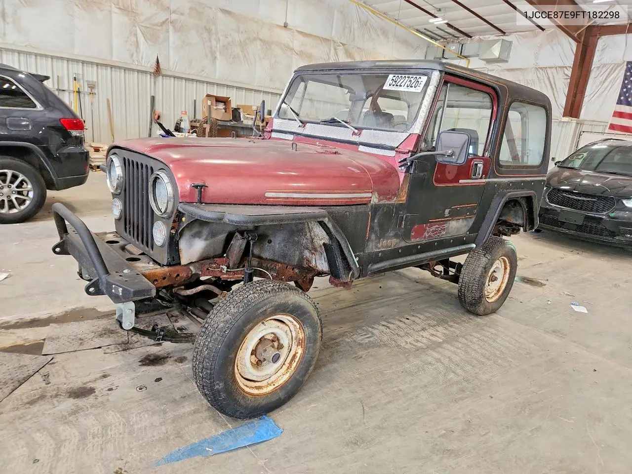 1985 Jeep Jeep Cj7 VIN: 1JCCE87E9FT182298 Lot: 59227526