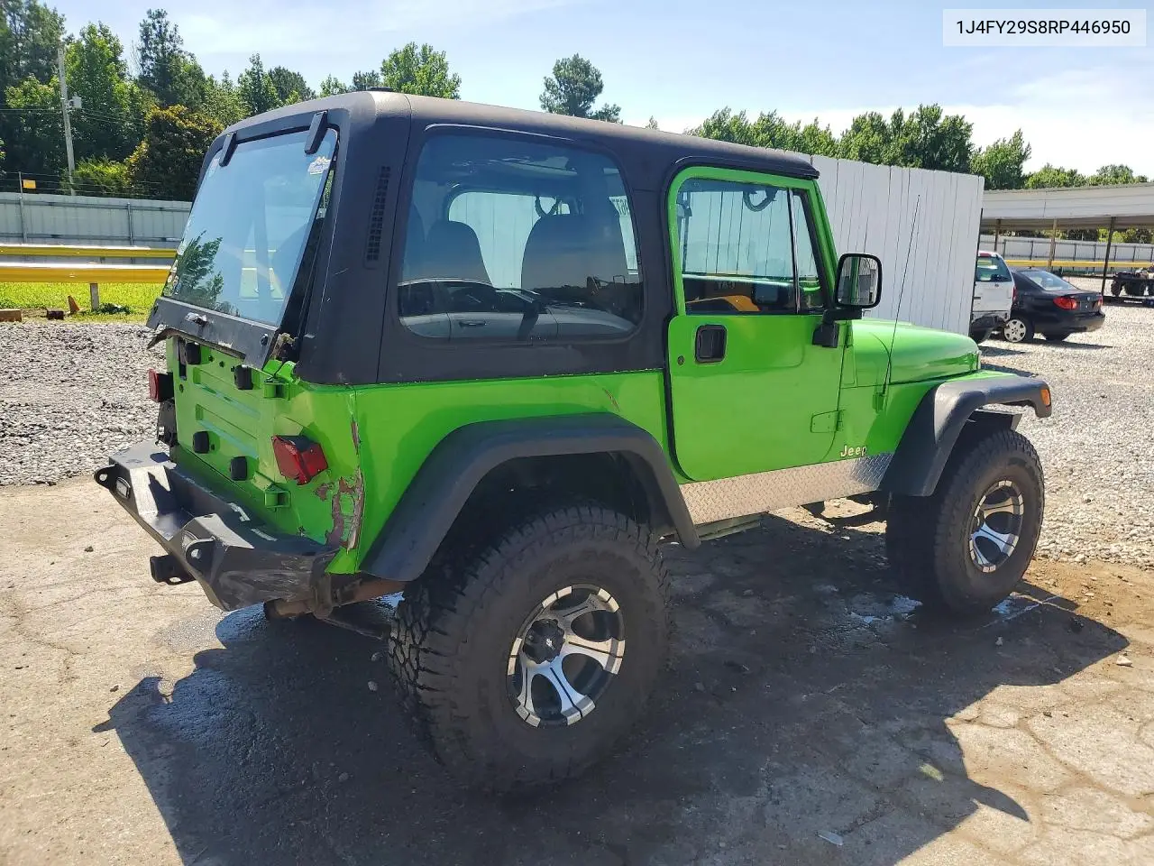 1994 Jeep Wrangler / Yj Se VIN: 1J4FY29S8RP446950 Lot: 57296776