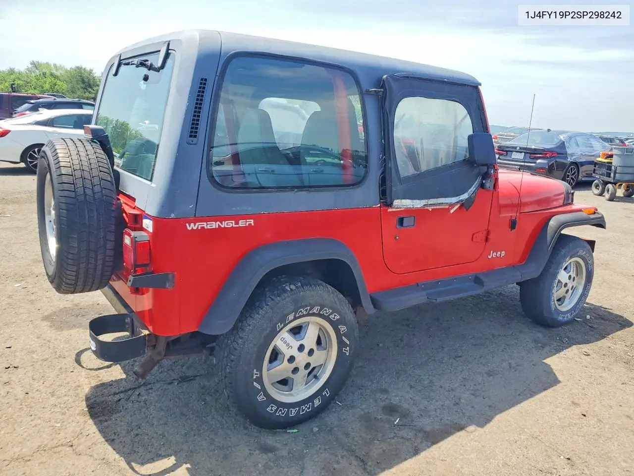 1995 Jeep Wrangler / Yj S VIN: 1J4FY19P2SP298242 Lot: 56987296