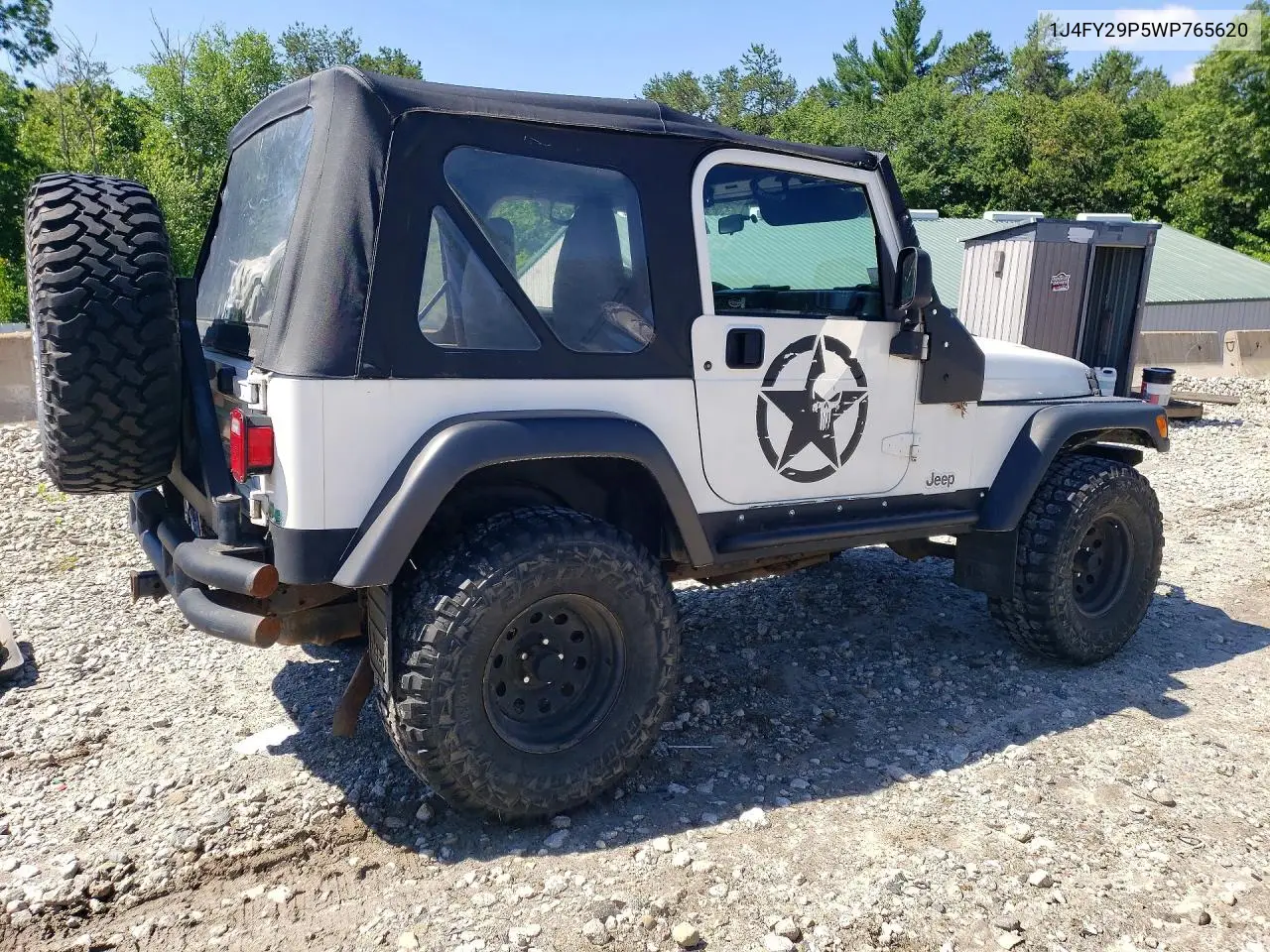 1998 Jeep Wrangler VIN: 1J4FY29P5WP765620 Lot: 58600856