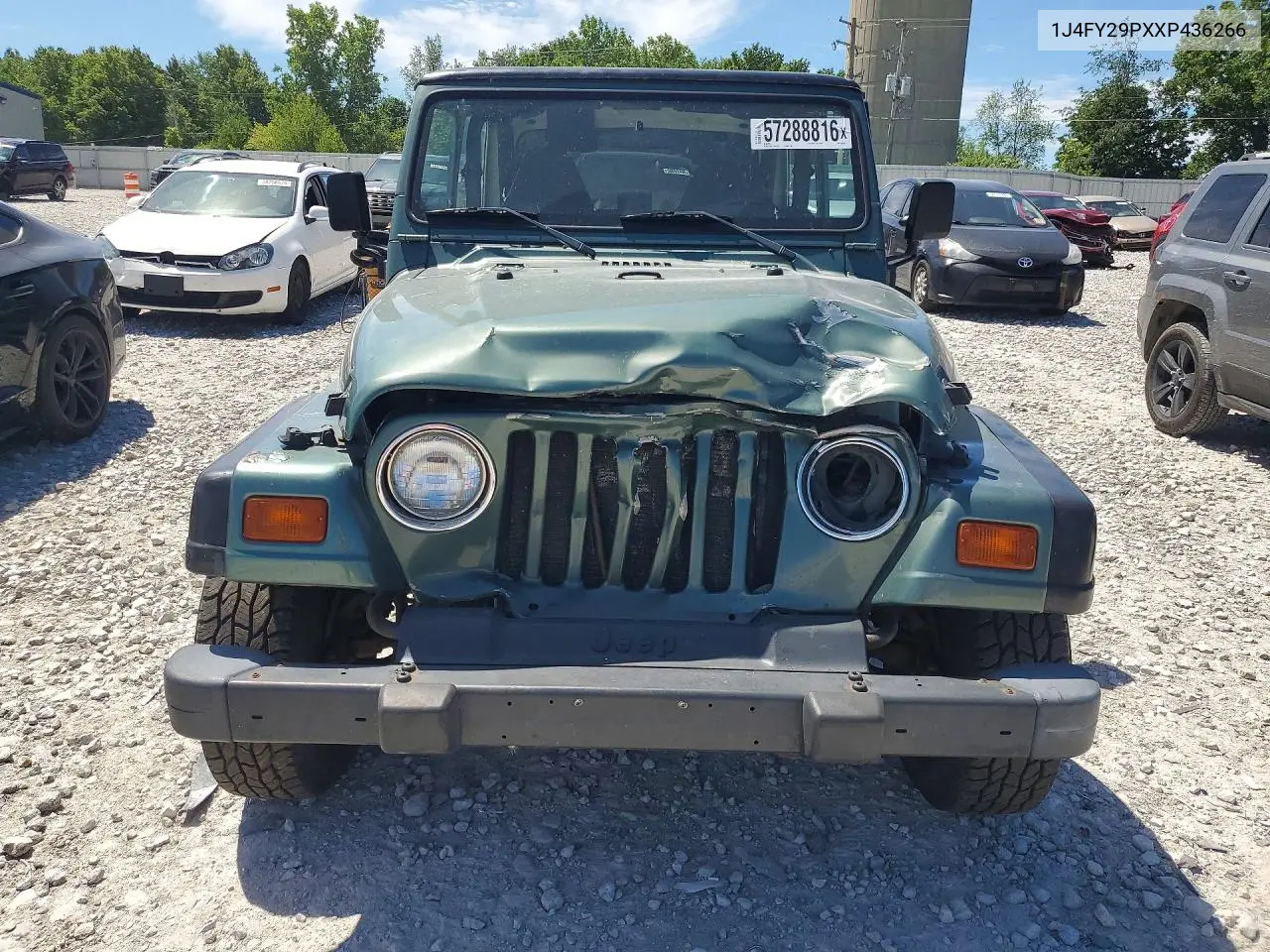 1999 Jeep Wrangler / Tj Se VIN: 1J4FY29PXXP436266 Lot: 57288816