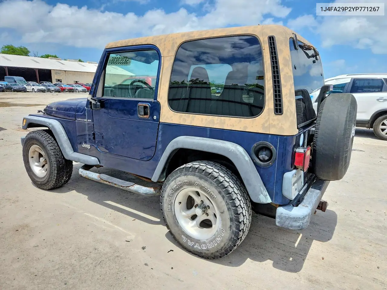 2000 Jeep Wrangler / Tj Se VIN: 1J4FA29P2YP771267 Lot: 58353936