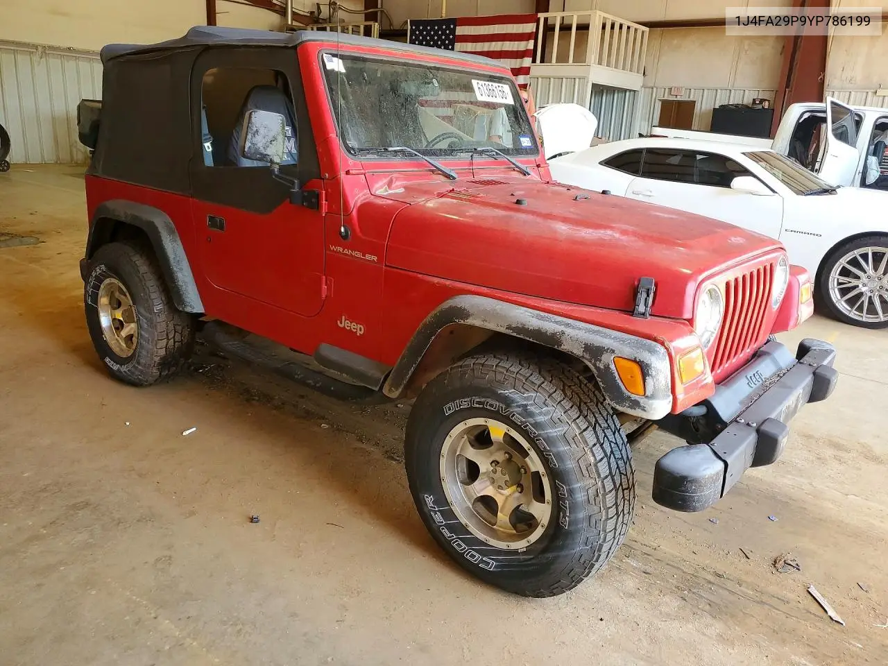 2000 Jeep Wrangler / Tj Se VIN: 1J4FA29P9YP786199 Lot: 61366156