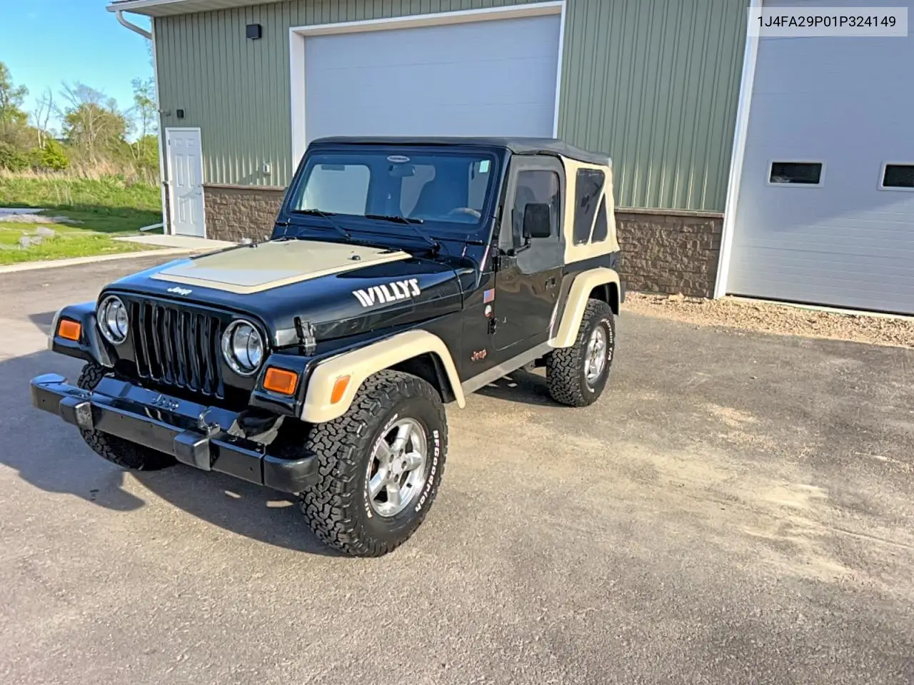 2001 Jeep Wrangler / Tj Se VIN: 1J4FA29P01P324149 Lot: 54010446