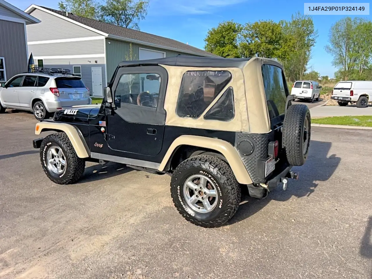 2001 Jeep Wrangler / Tj Se VIN: 1J4FA29P01P324149 Lot: 54010446
