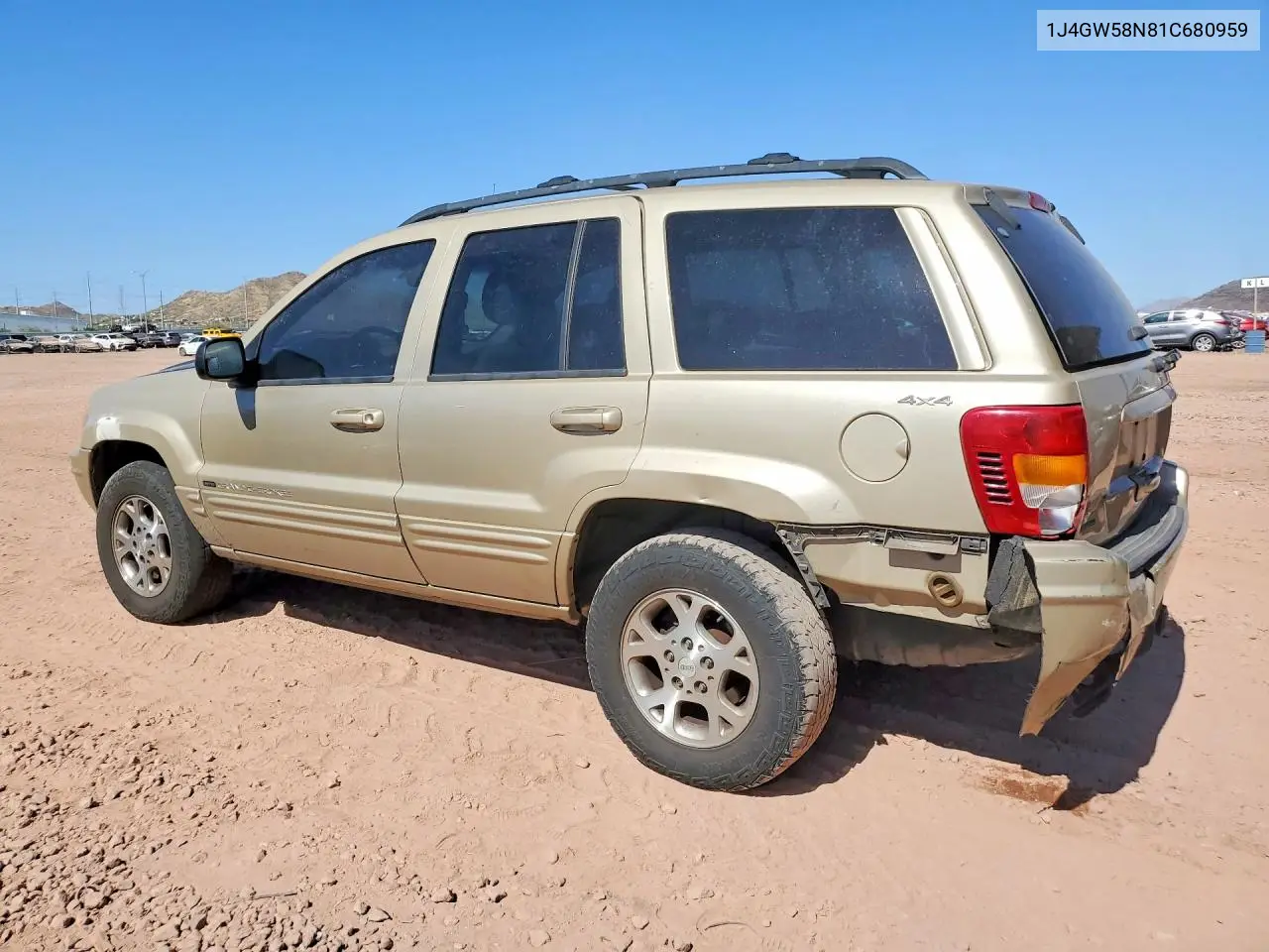 2001 Jeep Grand Cherokee Limited VIN: 1J4GW58N81C680959 Lot: 55754056