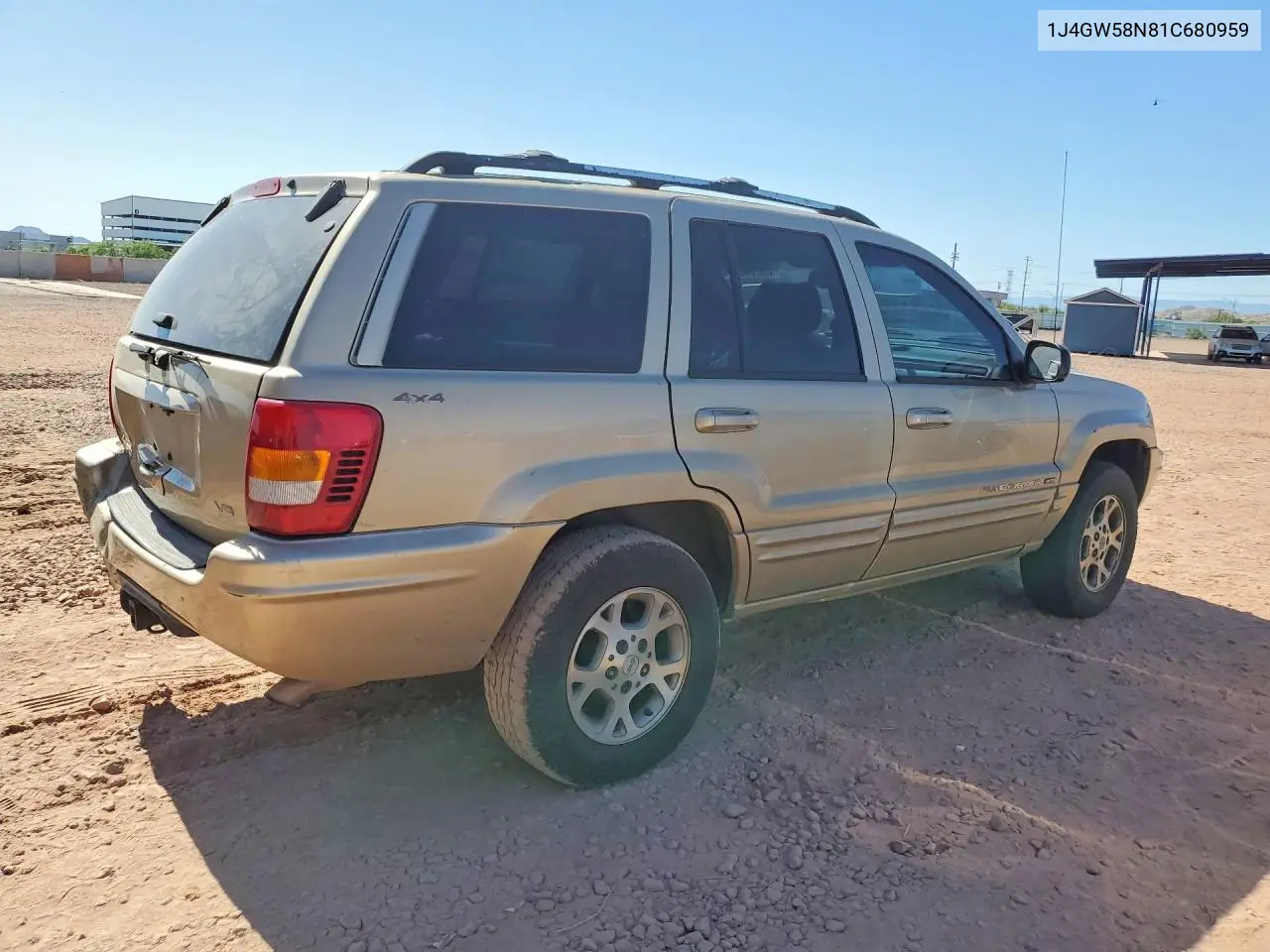 2001 Jeep Grand Cherokee Limited VIN: 1J4GW58N81C680959 Lot: 55754056