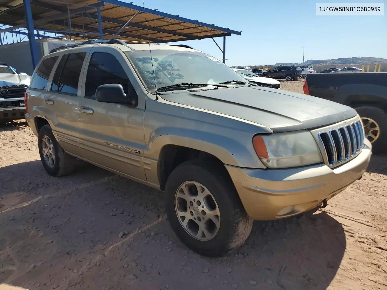 2001 Jeep Grand Cherokee Limited VIN: 1J4GW58N81C680959 Lot: 55754056