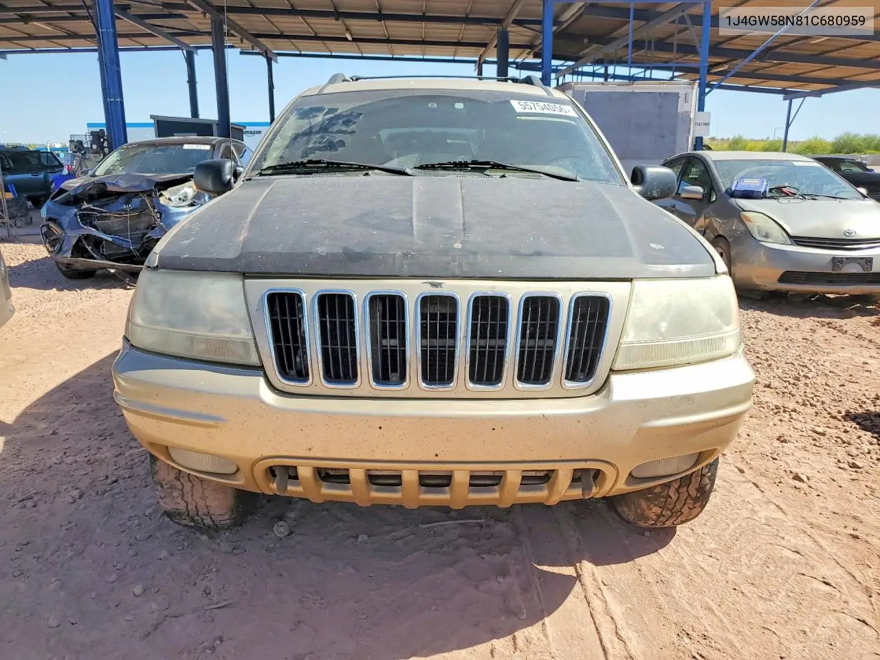 2001 Jeep Grand Cherokee Limited VIN: 1J4GW58N81C680959 Lot: 55754056