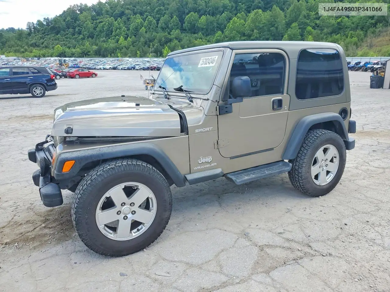 2003 Jeep Wrangler / Tj Sport VIN: 1J4FA49S03P341066 Lot: 57824346