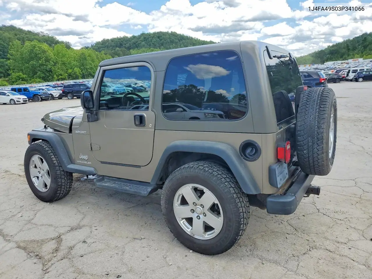 2003 Jeep Wrangler / Tj Sport VIN: 1J4FA49S03P341066 Lot: 57824346