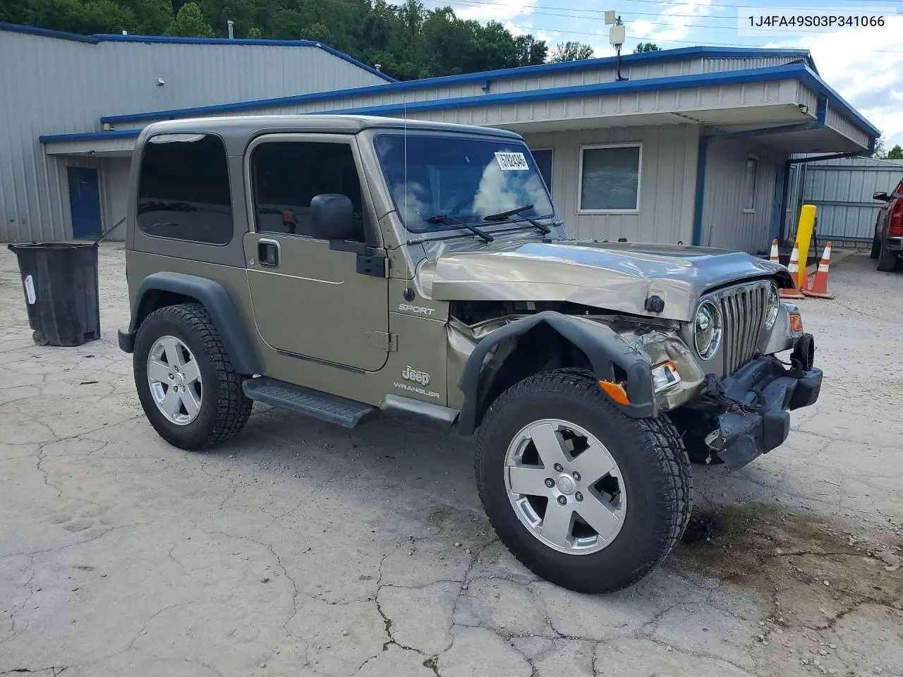 2003 Jeep Wrangler / Tj Sport VIN: 1J4FA49S03P341066 Lot: 57824346