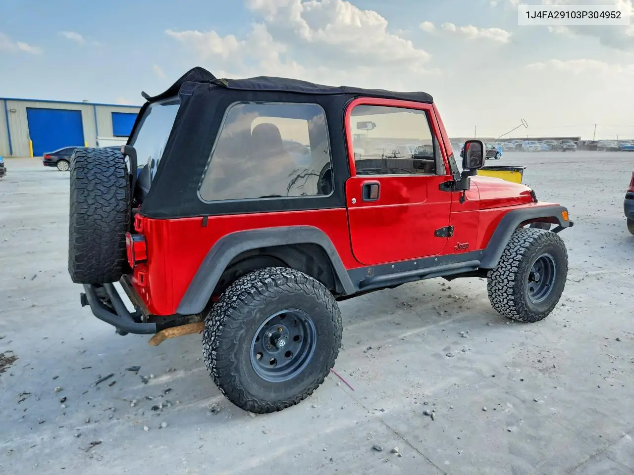 2003 Jeep Wrangler / Tj Se VIN: 1J4FA29103P304952 Lot: 58394056