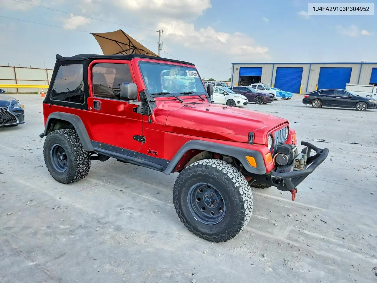 2003 Jeep Wrangler / Tj Se VIN: 1J4FA29103P304952 Lot: 58394056