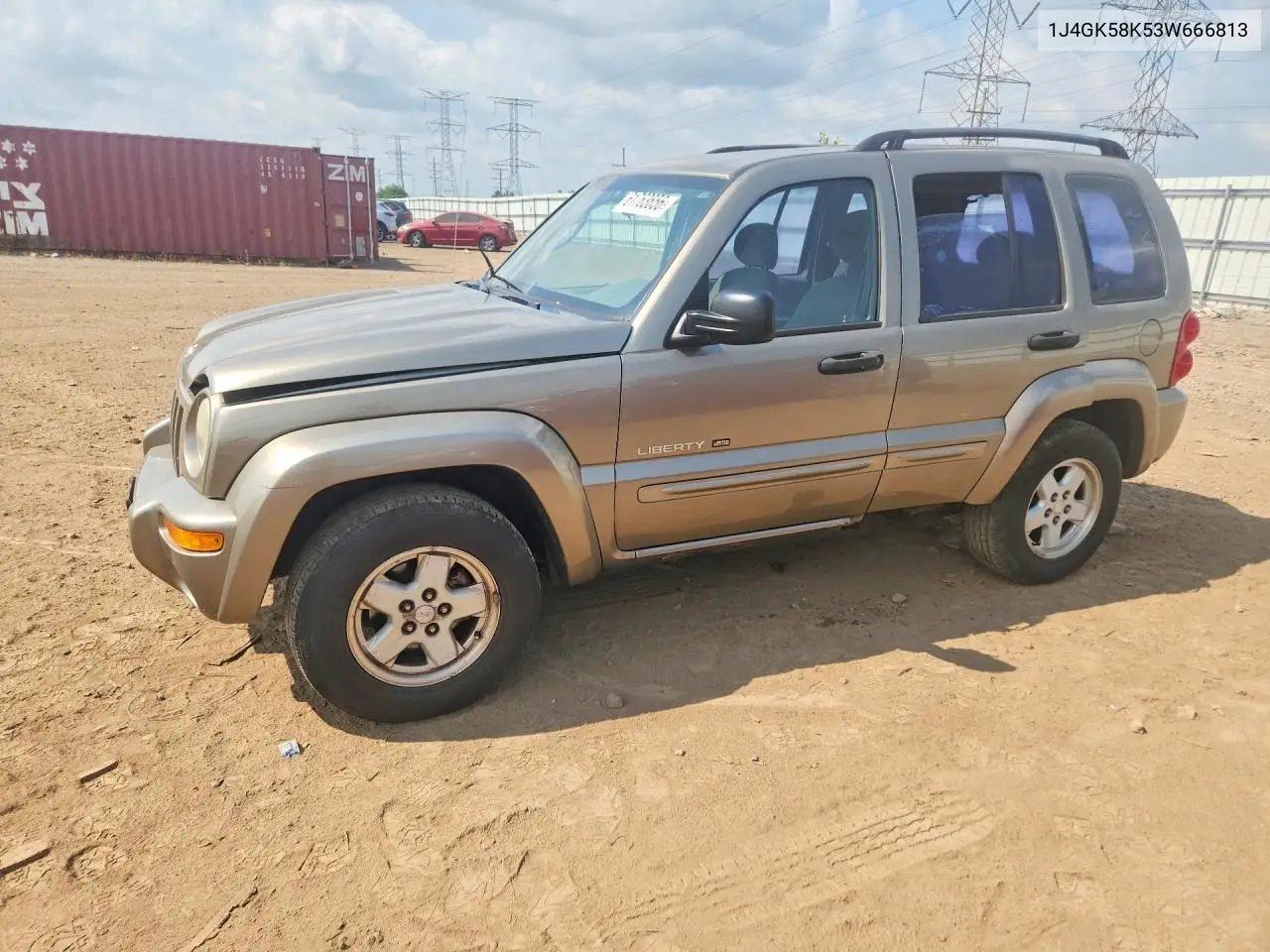 2003 Jeep Liberty Limited VIN: 1J4GK58K53W666813 Lot: 61763656