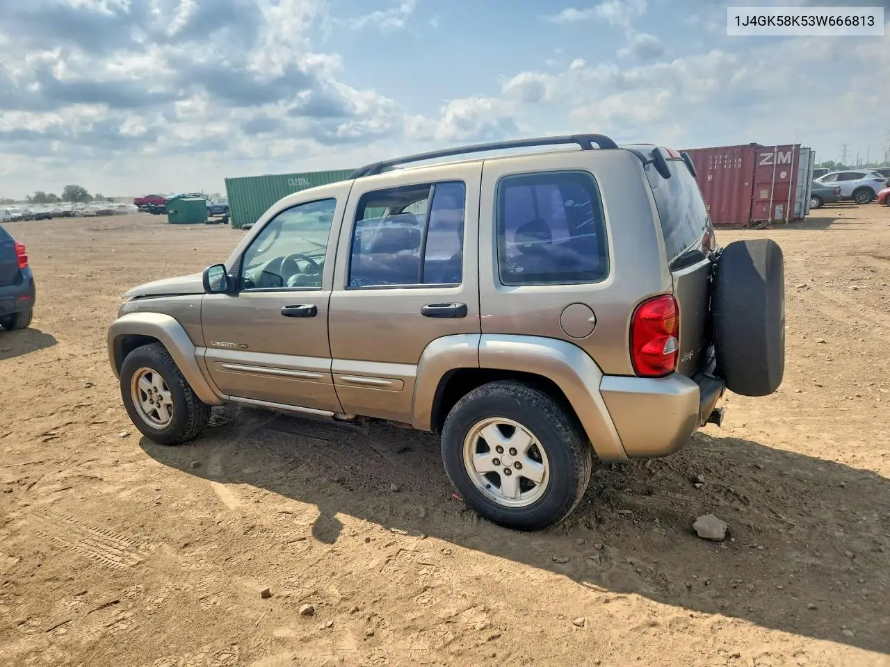 2003 Jeep Liberty Limited VIN: 1J4GK58K53W666813 Lot: 61763656