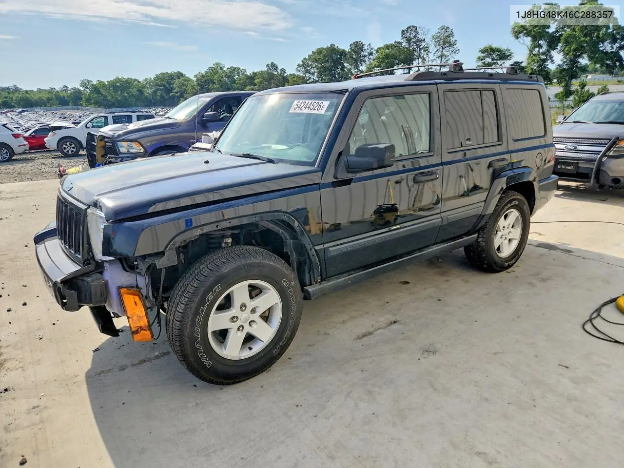 2006 Jeep Commander VIN: 1J8HG48K46C288357 Lot: 54244526