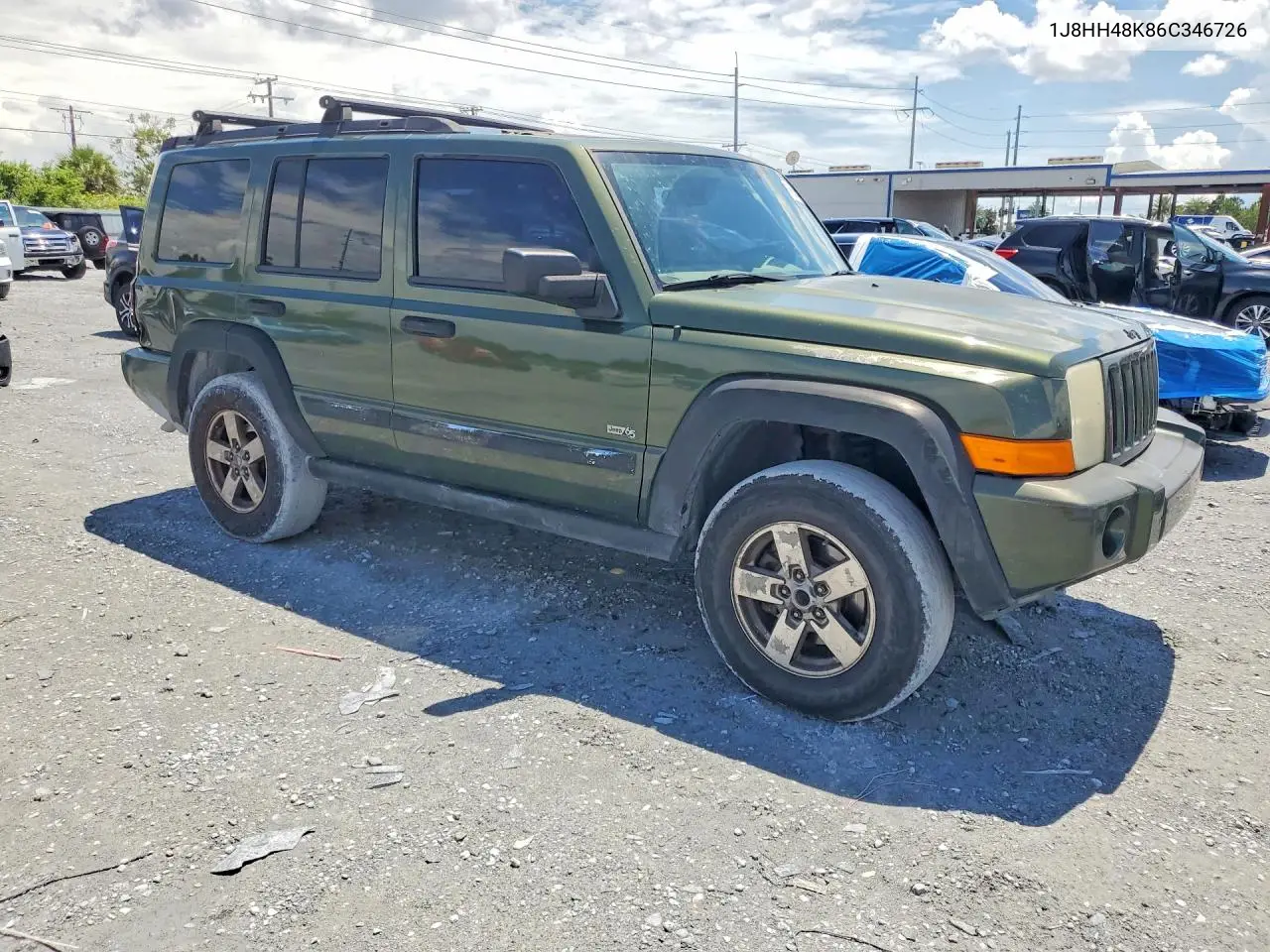 2006 Jeep Commander VIN: 1J8HH48K86C346726 Lot: 56825546