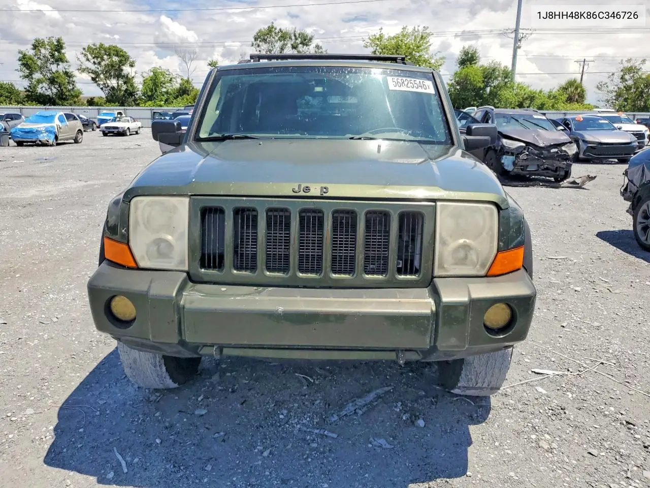 2006 Jeep Commander VIN: 1J8HH48K86C346726 Lot: 56825546
