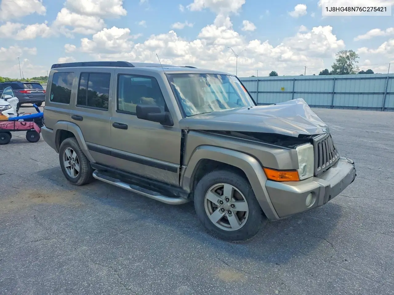 2006 Jeep Commander VIN: 1J8HG48N76C275421 Lot: 57581456